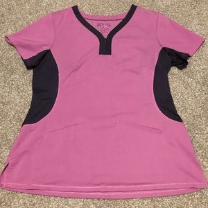 healing hands Purple Label Yoga Scrub Top